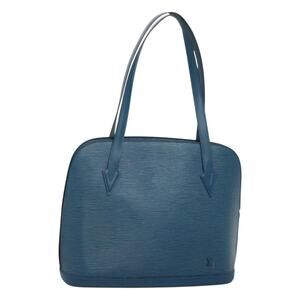 LOUIS VUITTON Epi Lussac Shoulder Bag Blue M52285